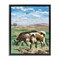 Stupell Industries Grazing Cattle Landscape Framed Floater Canvas Wall Art Design by Melissa Wang
